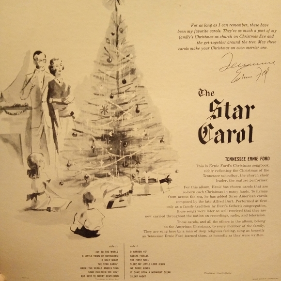 🎅LP by 'Tennessee' Ernie Ford LP The Star Carol - Picture 3 of 5